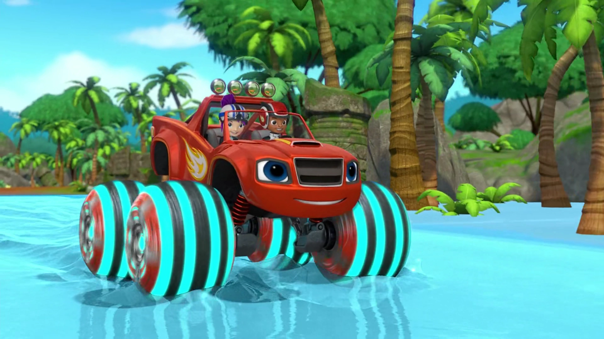 S4E10_Blaze_driving_across_the_water